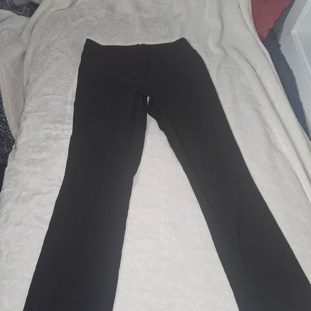INC "JEAN STYLE" BLACK STRAIGHT LEG SLACKS, SIZE 8